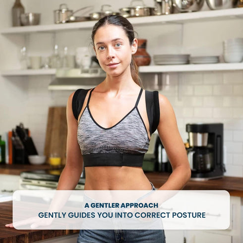 Berlin & Daughter Posture Corrector - Fully Adjustable Breathable Clavicle Chest Back Support Brace for Improves Posture & Provide Lumbar Support ...