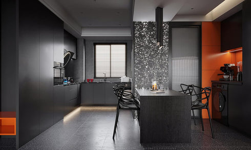 Dimoon 118"x15.7" Skin Wallpaper Thicken Black Matte Stick and Peel Wallpaper Removable Wallpaper Black Waterproof Black Contact Paper Pure Black ...