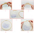 FOXTEMO Embroidery Kit for Beginners Adults, 1 Pack 20CM Embroidery Hoops, Flowers Embroidery Pattern Beginner Embroidery Kit with Needles and Thr...