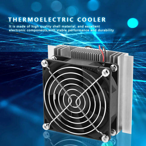 12V Semiconductor Refrigeration Module with Fan, DIY Cooling Device Peltier Cold Plate Cooler DC 12V......