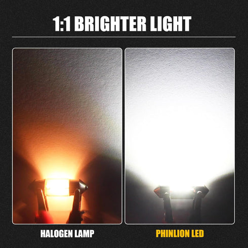 4 PCS 31mm Car Double-tip Reading Light, 4014-12SMD C5W Non-polar Canbus Decoding Filament-free Structure License Plate Light Tail Box Light, Ligh...