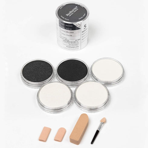 Colorfin PanPastel Ultra Soft Artist Pastel Set 9ml 5/Pkg, Pearl Mediums...