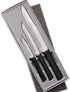 Rada Cutlery 3-Piece Housewarming Knife Gift Set, Made in USA, Black Handles...