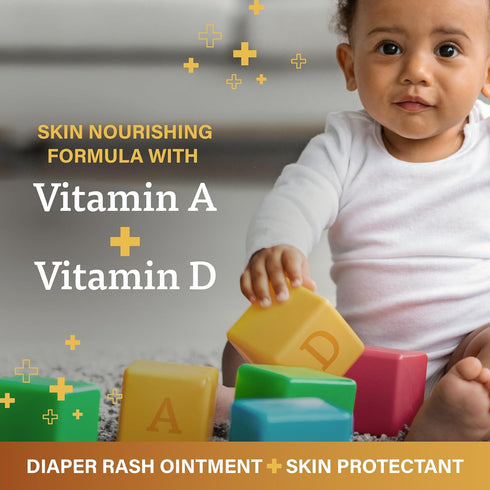 A+D Original Diaper Rash Ointment + A+D Zinc Oxide Diaper Rash Cream 4 oz. Variety Pack - Prevents & Treats Diaper Rash, Moisturizing Skin Protect...