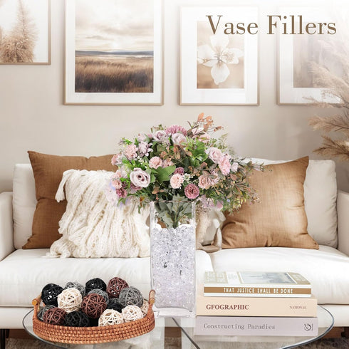 DomeStar Fake Ice, 150PCS Fake Diamonds, Plastic Diamonds Acrylic Rocks Vase Fillers for Centerpieces Wedding Party Table Scatter Food Display...