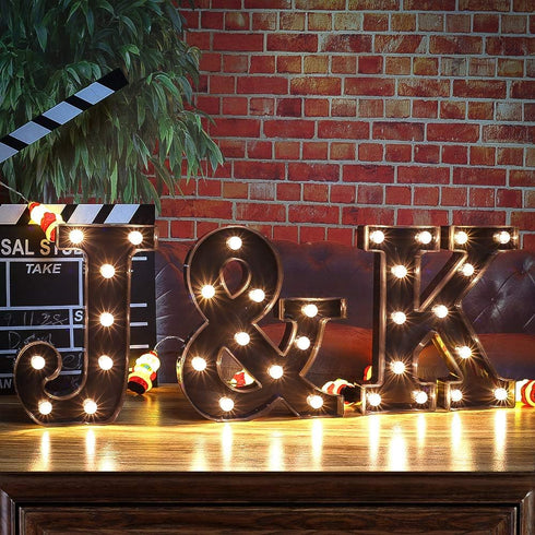 Led Marquee Letter Lights Newly Design Light up Letters for Events Wedding Party Birthday Home Bar DIY Decoration-G...