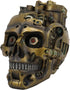 Ebros Gift Mad Max Steampunk Geared Cyborg Robotic Skull Decorative Box Figurine Skull Bowl Container Jewelry Trinket Storage Stash Box Or Pen Mak...