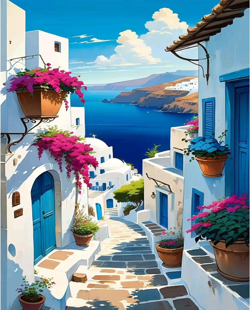 pvoodire Landscape Paint by Numbers Kit for Adults,Scenery Paint by Number on Canvas,Paint by Number Perfect for Gift Home Wall Decor(16x20inch)...