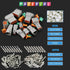 Glarks 30Pcs 2 Pin Way Sealed Gray Male and Female Auto Waterproof Electrical Wire Connector Plug 22-16AWG Connector for Motorcycle, Scooter, Car,...