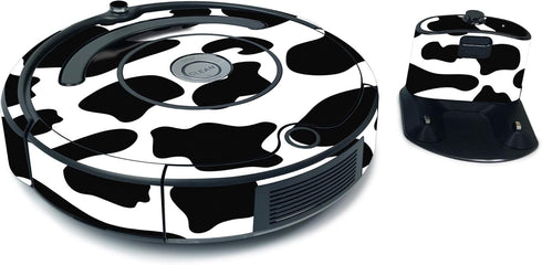 MightySkins Skin for iRobot Roomba 675 Max Coverage - Cow Print | Protective, Durable, and Unique Vinyl Decal wrap cover | Easy To Apply, Remove, ...