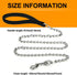Heavy Duty Metal Dog Leash, 5 FT Chew Proof Pet Leash Chain with Soft Padded Handle for Large & Medium Size Dogs (5 FTx3 mm (20-100 lbs))...