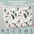 Woodland Forest Animals Baby Blanket Boys Gift, Pine Tree Bear Fox Deer Leaf Flannel Fleece Nursery Bed Swaddling Blankets, Soft Lightweight Newbo...