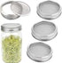 Sprouting Lids WIDE MOUTH 316 Stainless Steel Mesh Lid Sprouting Strainer Lids Kit for Mason Jars Canning Lids Growing Alfalfa Sprout Seeds Salad ...