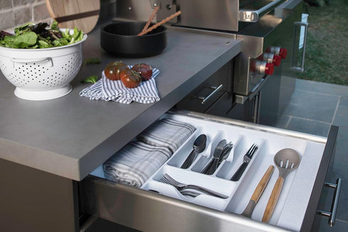 Rev-A-Shelf - GCT-2W-52 - Medium Glossy White Cutlery Tray Drawer Insert...