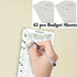 A6 PVC Money Organizer, 6-Ring Budget Planner kit with Cash envelopes, Budget Refill Inserts, Cash Pockets, Matched Stickers and Labels, 7.4"x 5.7...