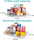 Lazy Susan Turntable Organizer for Refrigerator, 15.95'' Clear Rectangular Fridge Organizer Storage, Lazy Susan for Cabinet, Table, Pantry, Kitche...