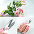5PCS Rose Thorn Tools Rose Leaf Thorn Strippers with a Rose Pruning Shears and Garden Rose Gloves Pink1...