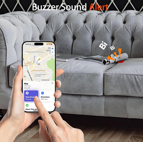 Key Finder,Bluetooth Tracker for Apple Find My (iOS only), Item Anti-Lost Alarm Locator - Your Ultimate Solution for Locating Keys, Wallets, Bags,...