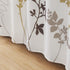 Cream Fabric Shower Curtain,Silhouette Flower Polyester Fabric,Waterproof Floral Leaves Shower Curtain,Plants Printed Shower Curtains for Bathroom...