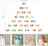 DECOWALL DS-8014 Colourful Animal Alphabet ABC Kids Wall Stickers Wall Decals Peel and Stick Removable Wall Stickers for Kids Nursery Bedroom Livi...