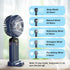 Personal Fan, Portable Hanging Neck Fan, 4000mAh USB-C Rechargeable 5-Speed Modes Powerful Desktop Fan with Base, Max 16H Run Time, Adjustable Lan...