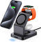 Magnetic Wireless Charger, 3 in 1 Wireless Charging Station Compatible with iPhone 15/14/13/12 Series, Watch Charger Stand for iWatch Ultra 2/9/8/...