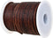GENIQUE Real/Genuine Round Leather Cord for Jewelry Making, Leather String Cord for Crafting, Necklace, Bracelets, Braiding, Wraps (2mm, Antique B...