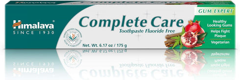 Himalaya Complete Care Toothpaste, Fluoride Free to Reduce Plaque and Brighten Teeth, 6.17 Oz...