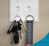 Magnetic Key Rack Key Holder for Light Switch | Smart Modern Design for Keychain Rings, Car Keys, Key FOBs | Easy Installation (4 Pack)...