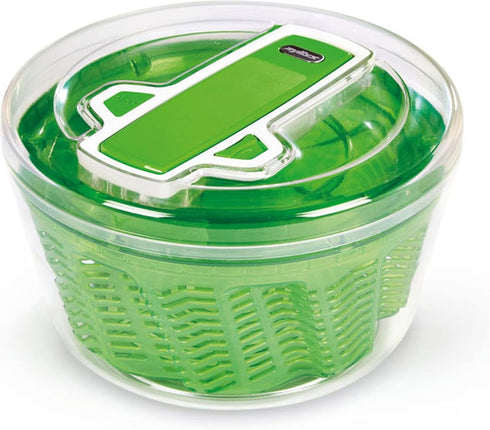 Zyliss Swift Dry Salad Spinner Large - Plastic Lettuce Colander and Spinner - Vegetable and Fruit Washer and Dryer - Dishwasher Safe Produce Tosse...