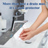 Kitchen Sink Splash Guard, 24in Silicone Faucet Mat Splash Catcher, Handle Drip Catcher Tray, Multipurpose for Kitchen Dish Drying Mats Sponge Hol...