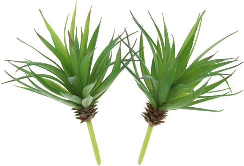 LJY 2 Pieces Realistic Artificial Faux Succulent Yucca Vera Greenhouse Small Plants Unpotted for Home Garden Decoration (Spring Green)...