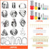 IHUIXINHE Polymer Clay Cutters Set?36 Shapes Stainless Steel Clay Earring Cutters with 16 Circle Shape Cutters and 60 Earrings Accessories Earring...