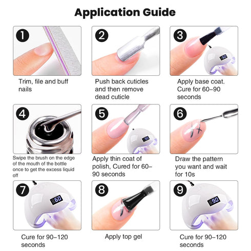 RARJSM Metallic Silver Gel Liner Nail Art 3D Mirror Chrome Effect Gel Nail Polish 8ml Build in Thin Brush Metal Painted Drawing Striper Gel Polish...