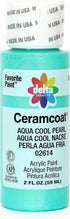Delta Creative Ceramcoat Metallic and Pearl Acrylic Paint in Assorted Colors (2 oz), , Aqua Cool Pearl...