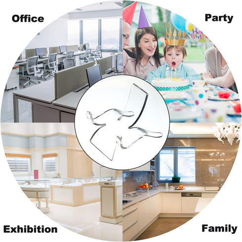 (24 PCS?Display Stand,Acrylic Rock Display stands,Clear Display Easel Stands Pedestal for Crystal Geodes Rock Mineral Agate Fossil Coral crystal/g...