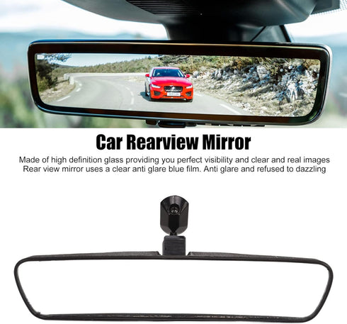 Rearview Mirror Rearview Mirror Abs Glass Black 10In Car Rearview Mirror 360 Degree Adjustable Anti Glare Interior Rear View Mirror Universal For ...