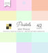 DCWV Card Stock 6"X6" Cardstock Stack, Pastels Solid, 12 Colors...