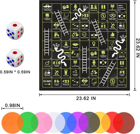 Board Game Mat for Adults, Adult Drinking Game for Parties...