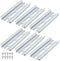 6 Piece Aluminum DIN Rails, 4 Inches Long, 35mm Wide, 7.5mm High, Top Hat Slotted DIN Rail with RoHS, Extra Premium Screws Included for Hardware C...