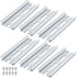 6 Piece Aluminum DIN Rails, 4 Inches Long, 35mm Wide, 7.5mm High, Top Hat Slotted DIN Rail with RoHS, Extra Premium Screws Included for Hardware C...