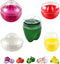 5PCS Fruit and Vegetable Shaped Savers Storage Onion Tomato Lemon Green Pepper and Garlic Containers for Fridge Vegetable Crisper Makes Food Stays...