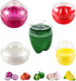 5PCS Fruit and Vegetable Shaped Savers Storage Onion Tomato Lemon Green Pepper and Garlic Containers for Fridge Vegetable Crisper Makes Food Stays...
