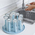 Drying Rack Bottle Rack Cup Drying Rack, Water Bottle Dryer Rack, 9 Cups Plastic Mug Stand,1 Cup Brush ?Coffee Mug Rack and Mug Holder Tree?for Ho...