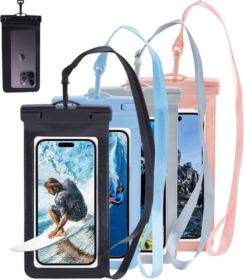 GoGo Deepsea Waterproof Phone Pouch, IP68 Waterproof Phone Case, Underwater Vacation Cellphone Dry Bag Up to 7.2" for Samsung Galaxy Pixel, iPhone...