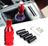 1 PC M12 x 1.25 Universal Shift Knob Adapter, Aluminum Alloy Transmission Gear Stick Shift Connector, for Non Threaded Shifters (Red)...