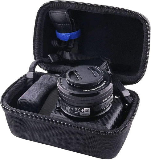 JINMEI Hard EVA Carrying Case Compatible with Panasonic Lumix GX85 12-32mm Lens/G7 4K 14-42mm Lens/Sony Alpha a6400 16-50mm Lens/a6700/a6100 Lens ...