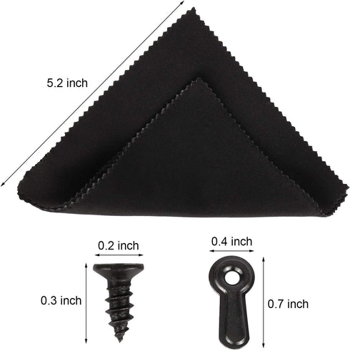 300 Picture Turn Button Fasteners Photo Frame Hardware and 300 Screws for Craft, Hanging, Drawing, Black...