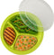 BNYD Portion Control Lunch Container with Lid – Travel Food Storage for Meal Prep, Bento Box Style, Divided Microwave Safe Dish (Set of 1)...