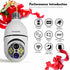 10X Hybrid Zoom Light Bulb Security Camera, 2MP Light Socket Security Camera Outdoor Indoor, Wireless WiFi Home Security Cameras, Full Color Night...